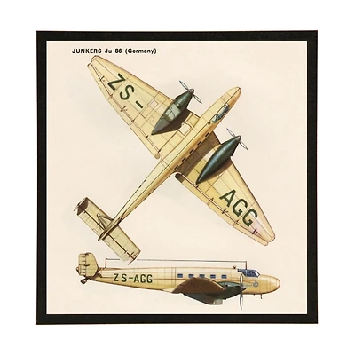 Yellow German Plane Kids Framed Art Print