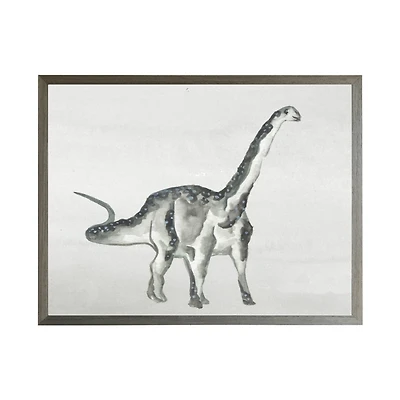 Watercolor Brontosaurus Kids Framed Art Print