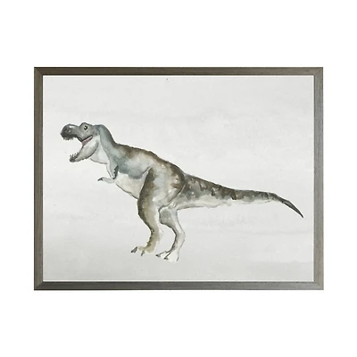 Watercolor T-Rex Kids Framed Art Print