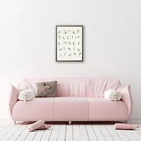 Floral ABC Kids Framed Art Print