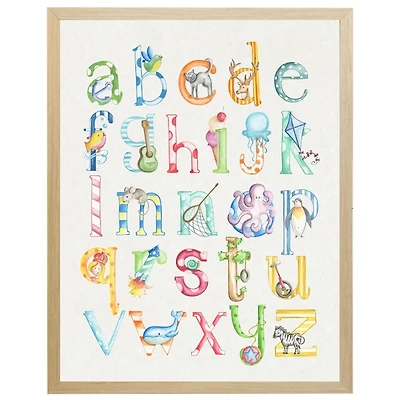 Colorful ABC Kids Framed Art Print