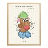 Mr. Potato Head Patent Kids Framed Art Print