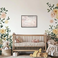 Pink Soft Clouds Kids Framed Art Print