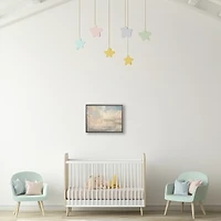 Ivory Soft Clouds Kids Framed Art Print