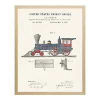 Train Patent Kids Framed Art Print