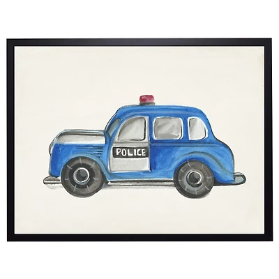 Police Car Kids Framed Art Print