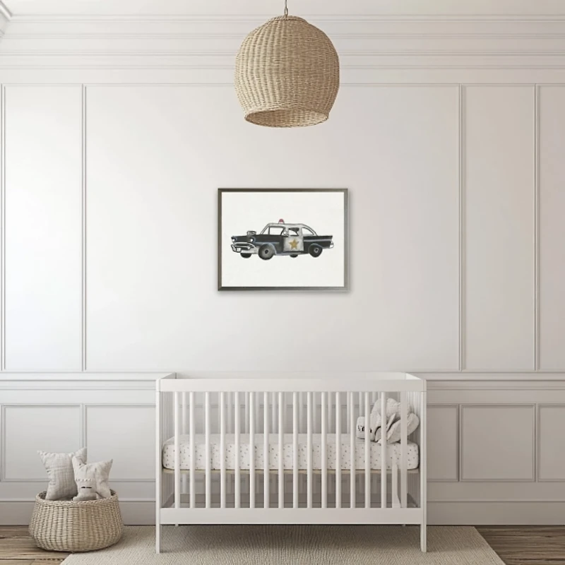 Police Car Framed Art Print