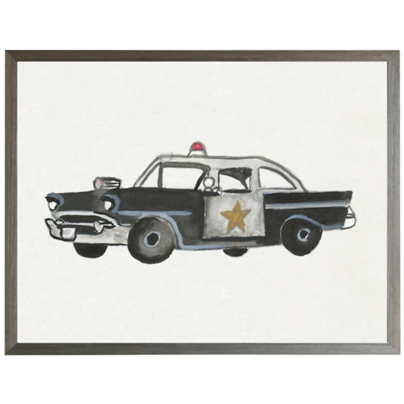 Police Car Framed Art Print
