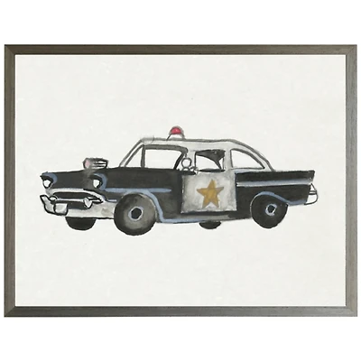 Police Car Framed Art Print