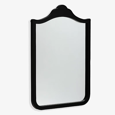 Black Wood Lucy Arched Wall Mirror