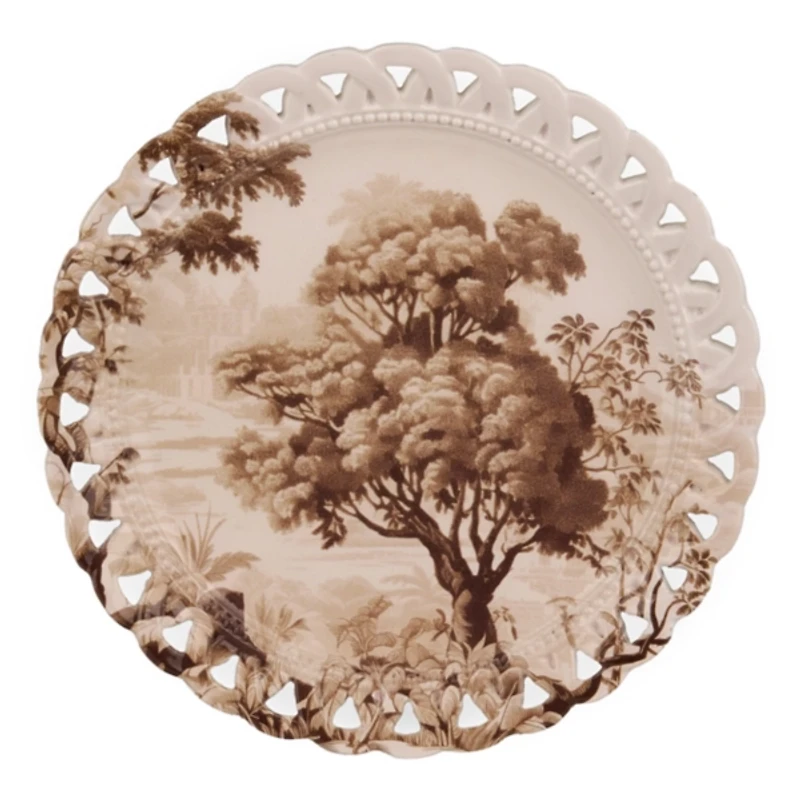 Brown Timeless Heirloom Plate Wall Art