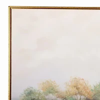 Horizon Mists Framed Canvas Art Print