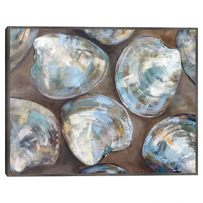 Coastal Summer Fun Framed Canvas Art Print