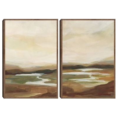 Chestnut Springs Framed Canvas Art Print, Set of 2