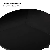 Mid-Century Modern Black Dining Table