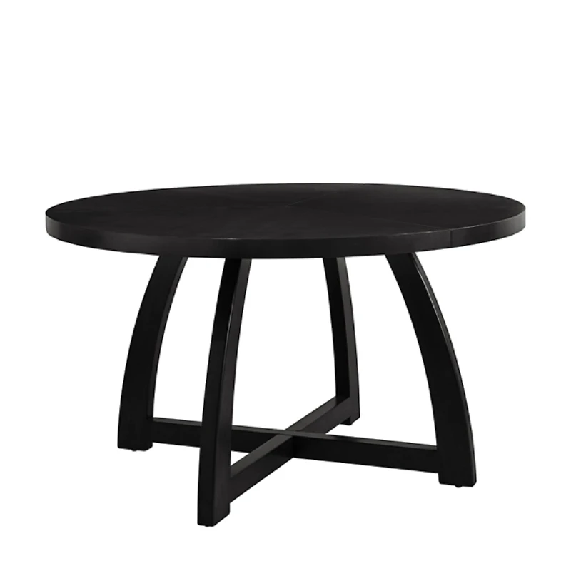 Mid-Century Modern Black Dining Table