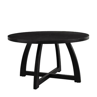 Mid-Century Modern Black Dining Table