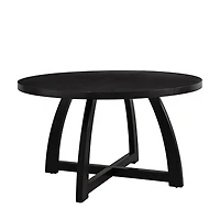 Mid-Century Modern Black Dining Table