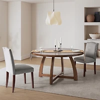 Mid-Century Modern Walnut Dining Table