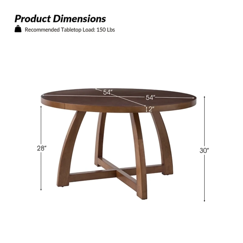 Mid-Century Modern Walnut Dining Table