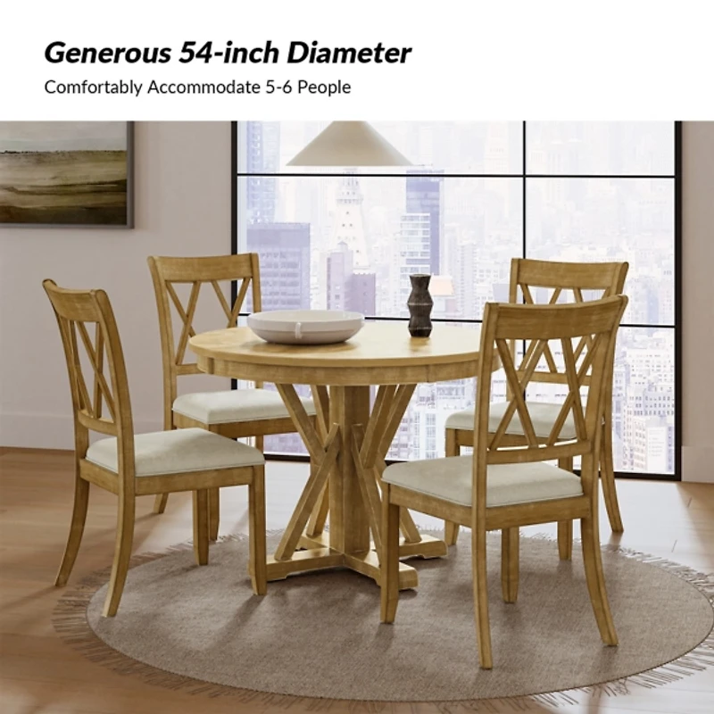 Natural Farmhouse Dining Table