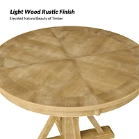 Natural Farmhouse Dining Table