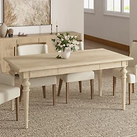 Traditional Farmhouse Oak Dining Table