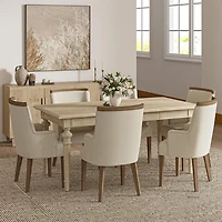 Traditional Farmhouse Oak Dining Table