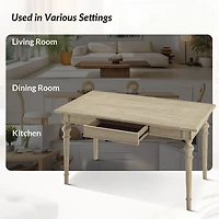 Traditional Farmhouse Oak Dining Table