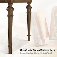 Traditional Farmhouse Walnut Dining Table