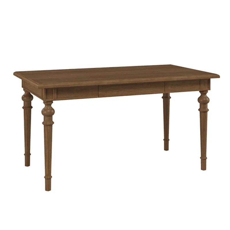 Traditional Farmhouse Walnut Dining Table