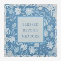 Blue Blessed Beyond Measure Canvas Print