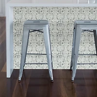 Antique White Tile Peel and Stick Wallpaper