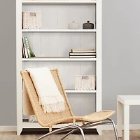 Reclaimed White Ship Lap Peel and Stick Wallpaper