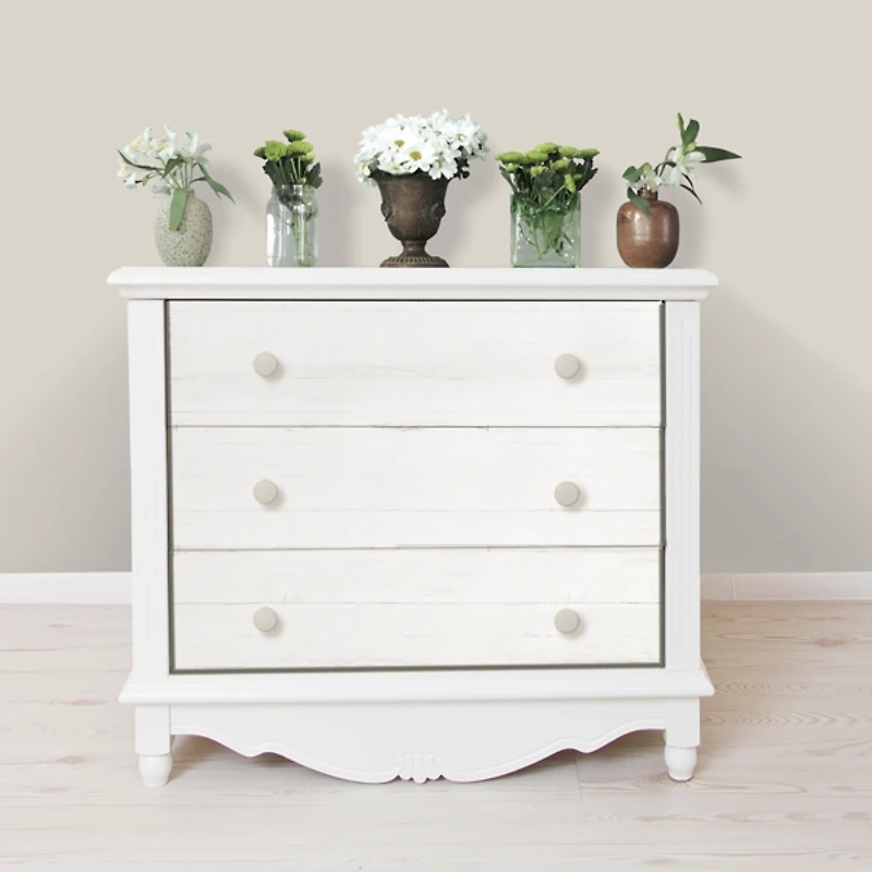 Reclaimed White Ship Lap Peel and Stick Wallpaper