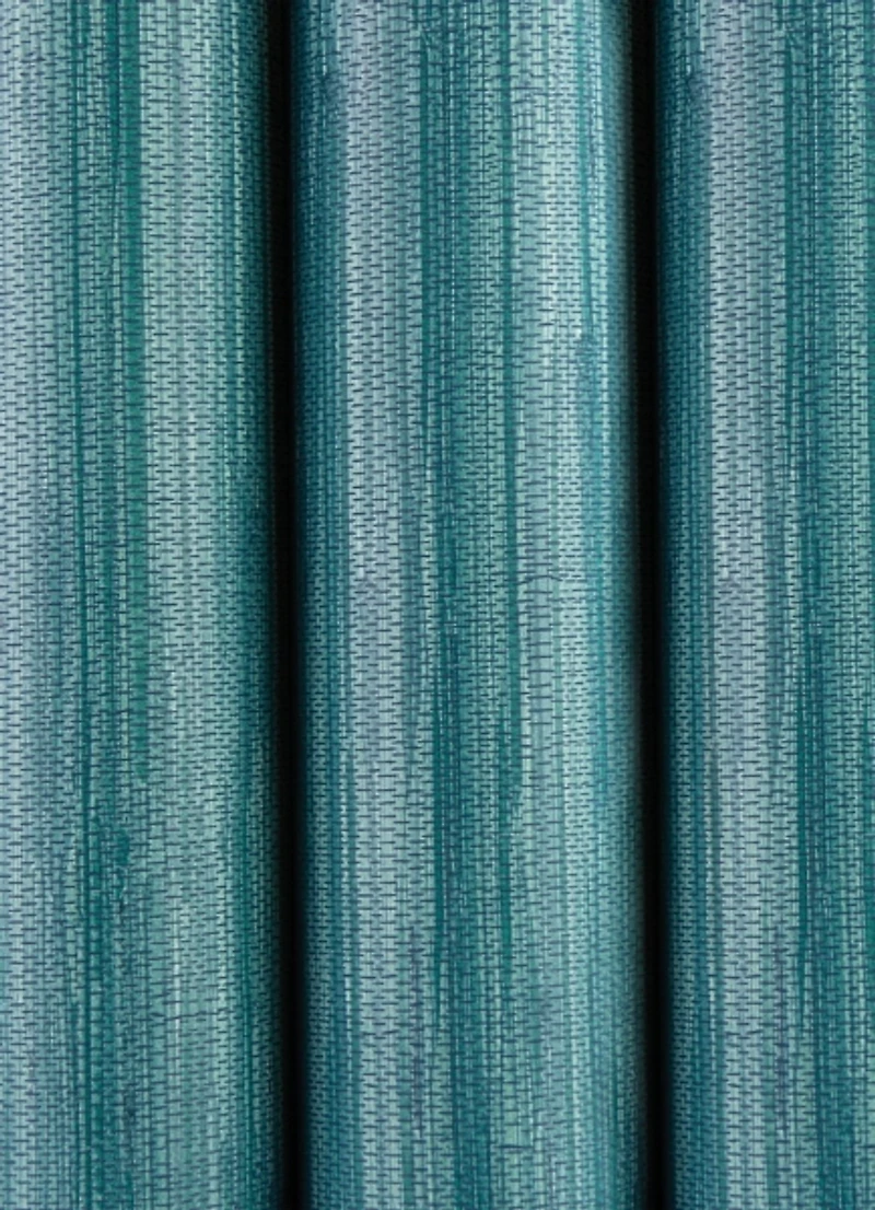 Steel Blue Grassweave Peel and Stick Wallpaper