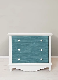 Steel Blue Grassweave Peel and Stick Wallpaper