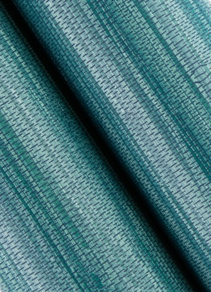 Steel Blue Grassweave Peel and Stick Wallpaper