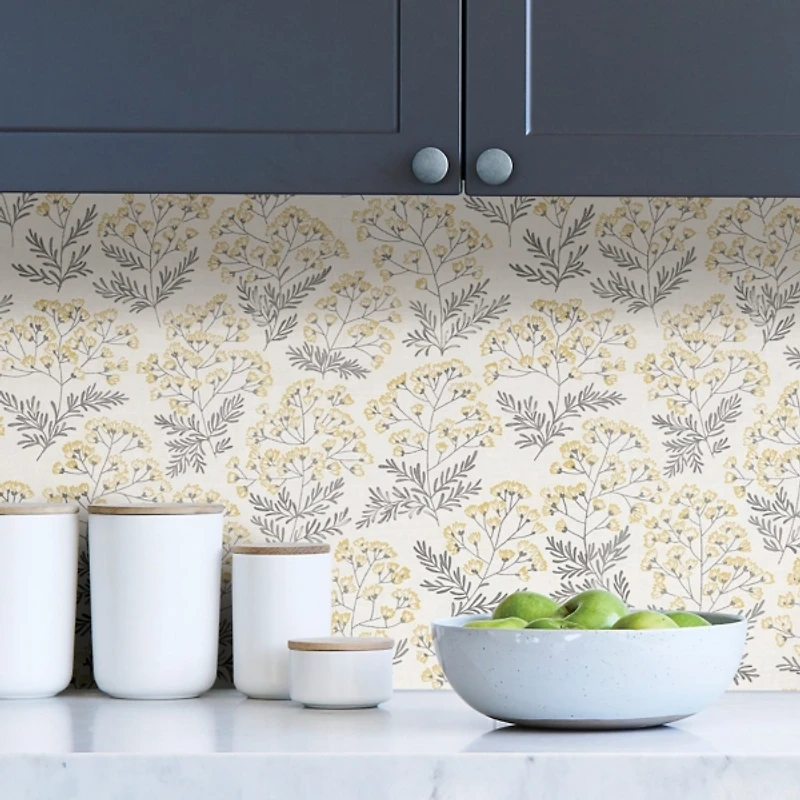 Yellow Wethersfield Peel & Stick Wallpaper