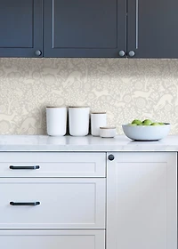 Gray Merriment Peel & Stick Wallpaper