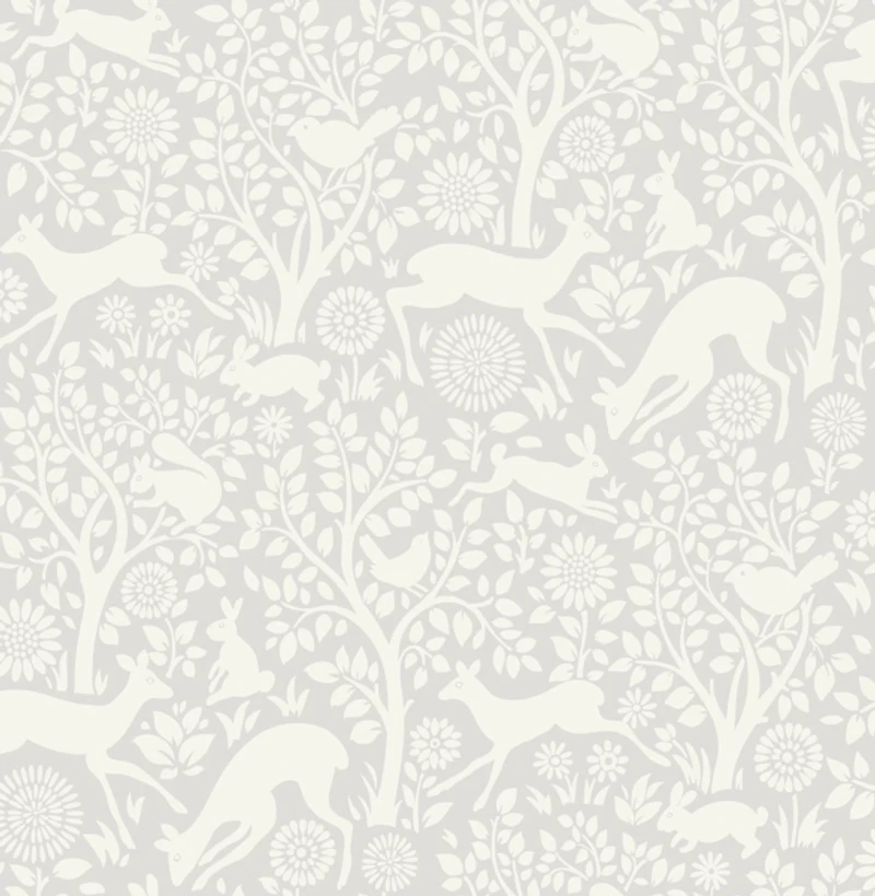 Gray Merriment Peel & Stick Wallpaper