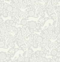 Gray Merriment Peel & Stick Wallpaper