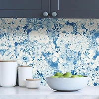 Indigo Garden Peel & Stick Wallpaper