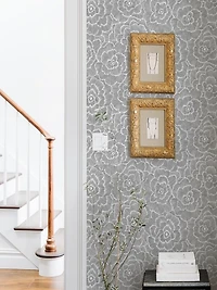 Charcoal Saraya Peel & Stick Wallpaper