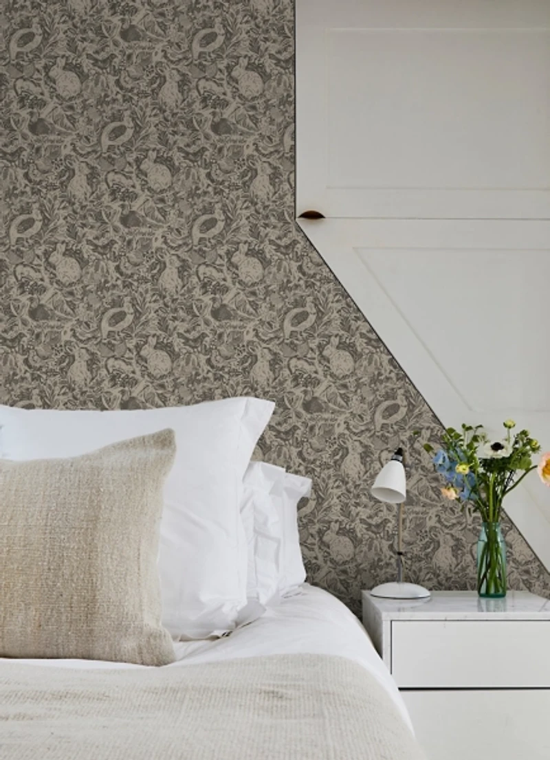 Charcoal Terrene Peel & Stick Wallpaper