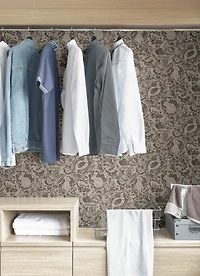 Charcoal Terrene Peel & Stick Wallpaper