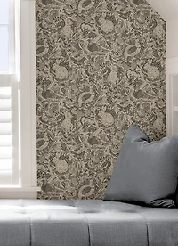 Charcoal Terrene Peel & Stick Wallpaper