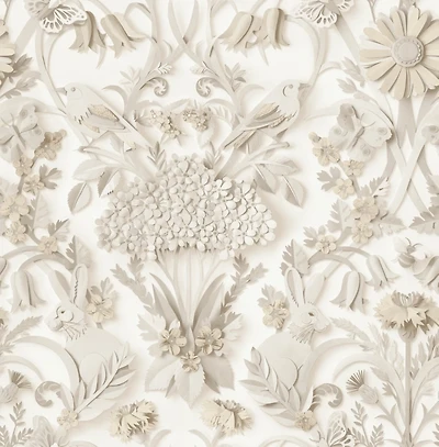 Taupe Eloise Peel & Stick Wallpaper