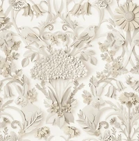 Taupe Eloise Peel & Stick Wallpaper