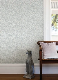 Blue Wisley Peel & Stick Wallpaper